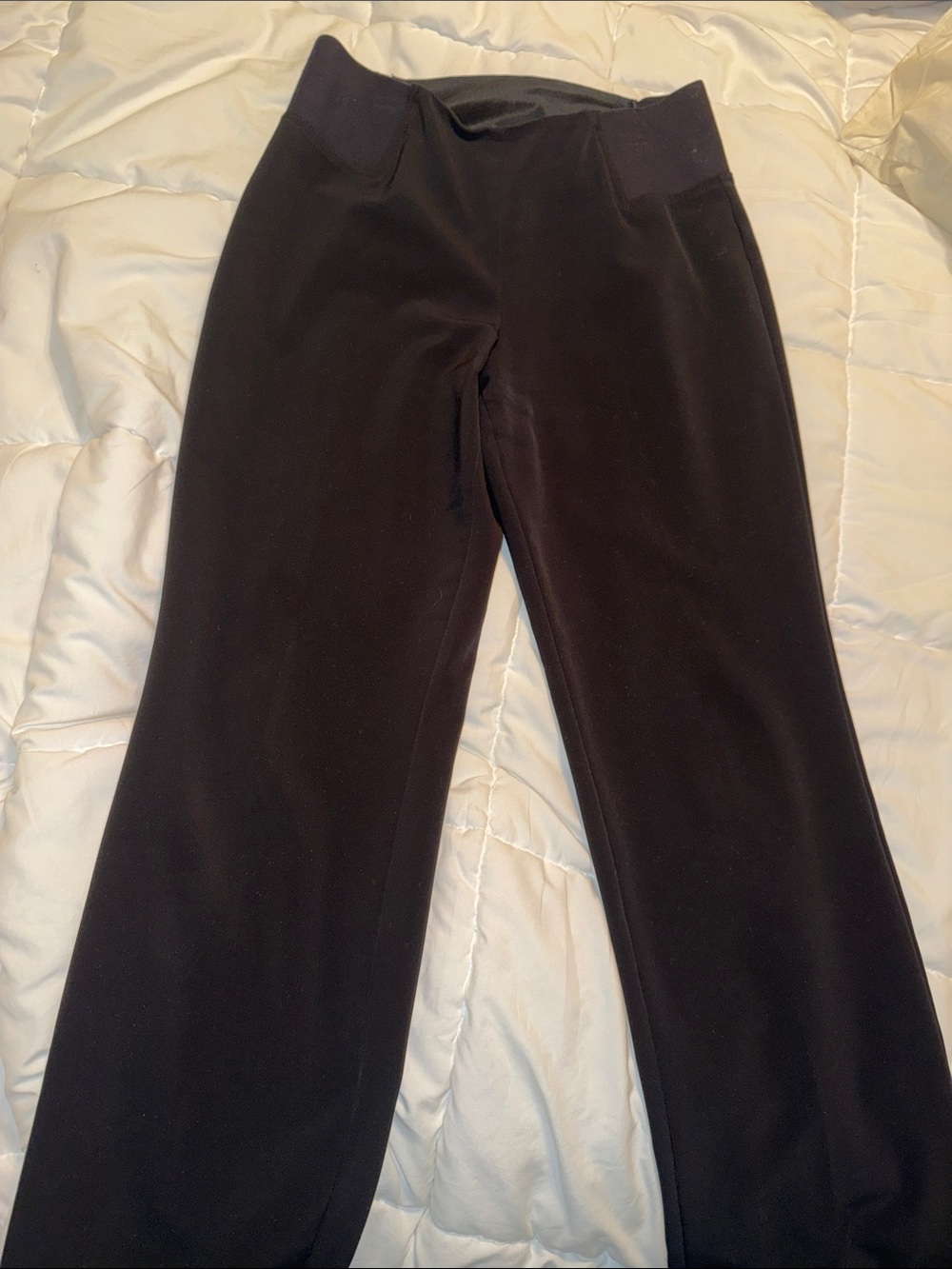 Kim Rogers / size 8 - Black Pants / elastic stretch waist